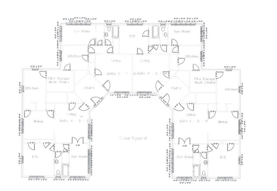 Plano de planta - Lincoln-Harding House