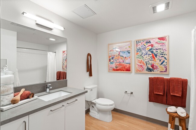 Studio Model Bathroom - The Kelsey Ayer Station