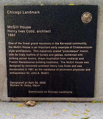 Historic Landmark - 4938 South Drexel Boulevard