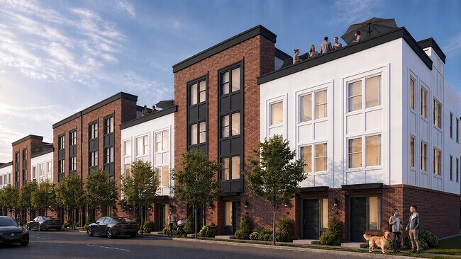 The Mont townhome exterior rendering in Salt Lake City - The Mont Granary