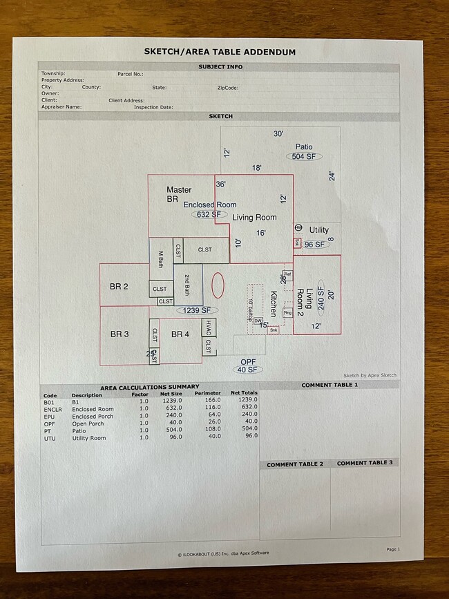 Approx. Floorplan Layout - Note: Not to scale - 895 Delano Rd