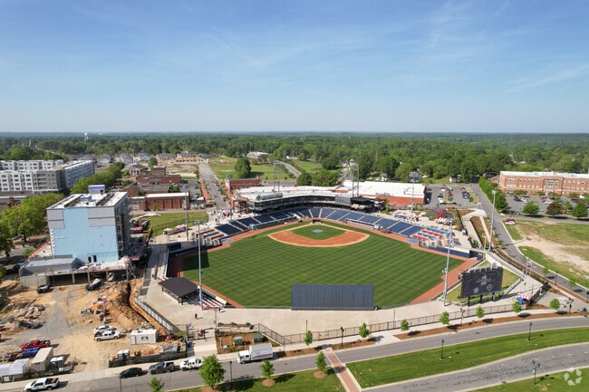 Atrium Health Ballpark is home to the Kannapolis Cannon Ballers.