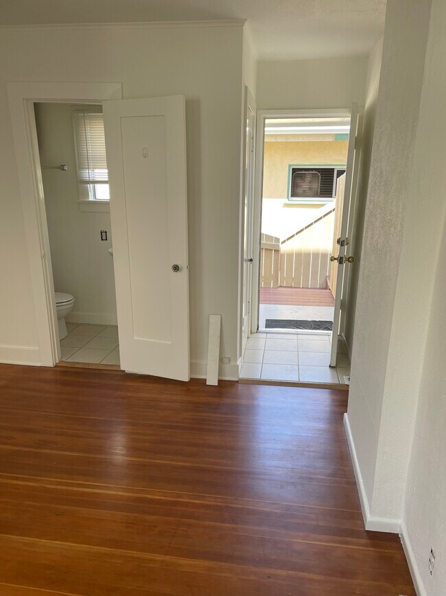 Inside Bdrm 3# looking out private entry - 409 16th Pl