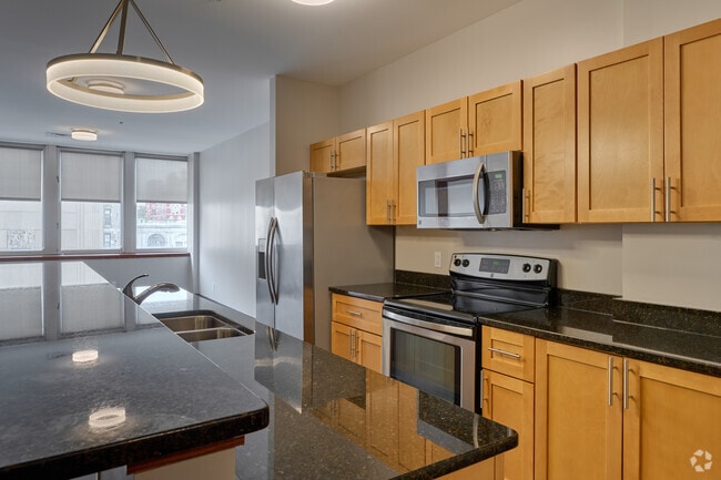2BR, 1BA - 1,001SF - Kitchen - 44 Exchange Blvd