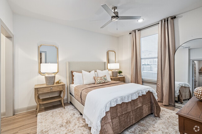 The Linen 2BR, 2BA- Primary Bedroom - The Waters at Crestview