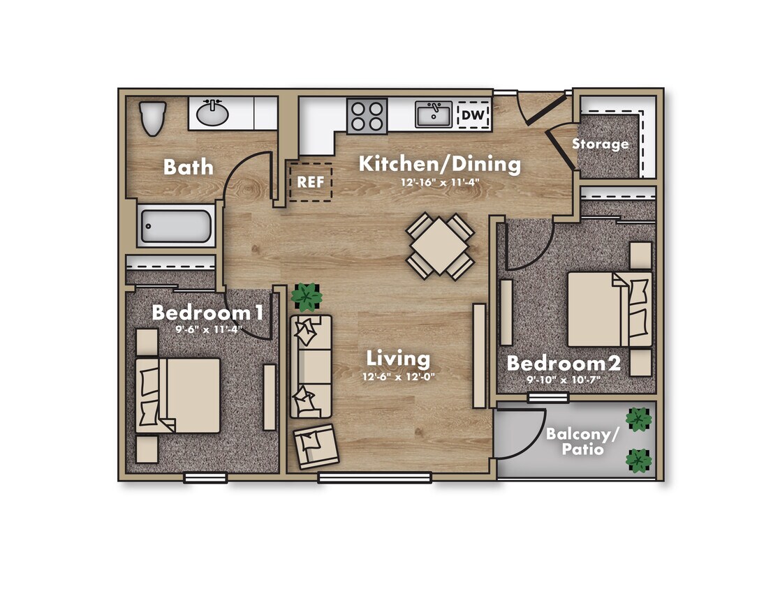 2 habitaciones - Terracina Vista