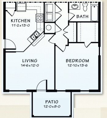 1HAB/1BA - Holly Glen Apartments