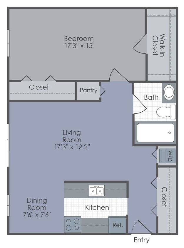 Plano de planta - Glenwood Apartments