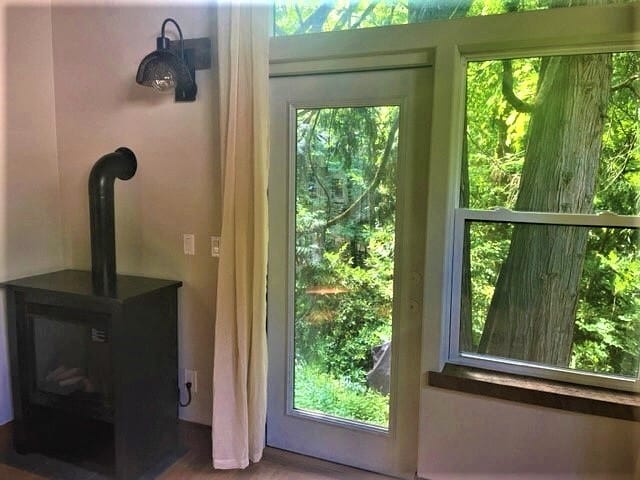 Fireplace and view - 6164 SW Capitol Hwy