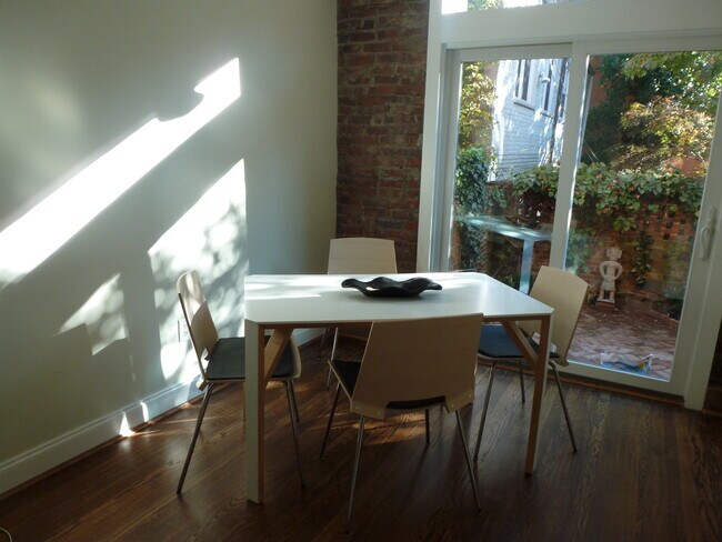 Sunny dining area seats upto 6 - 2704 N St NW