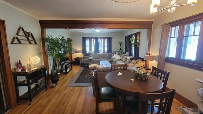 living room and dining area facing away from kitchen - 1019 Widdicomb Ave NW