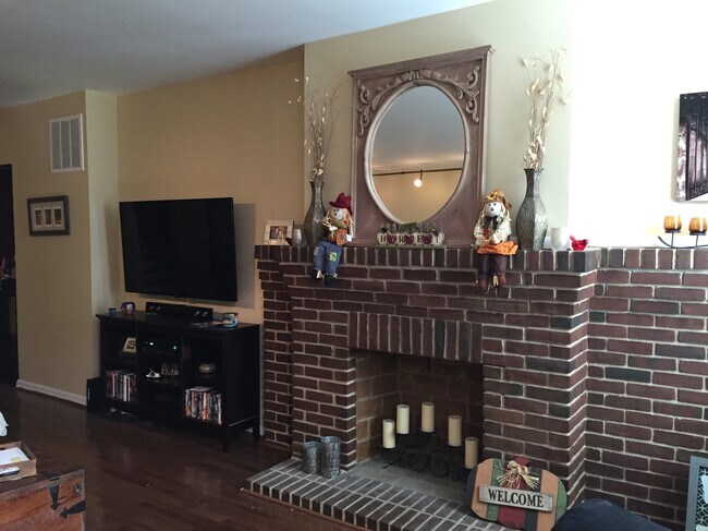 Living Room Fireplace - 1014 Fawn St