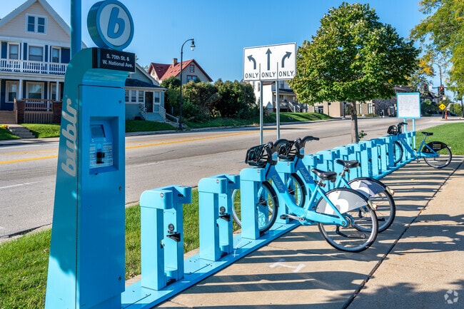 Bike shares, such as Bublr can be seen throughout West Allis.