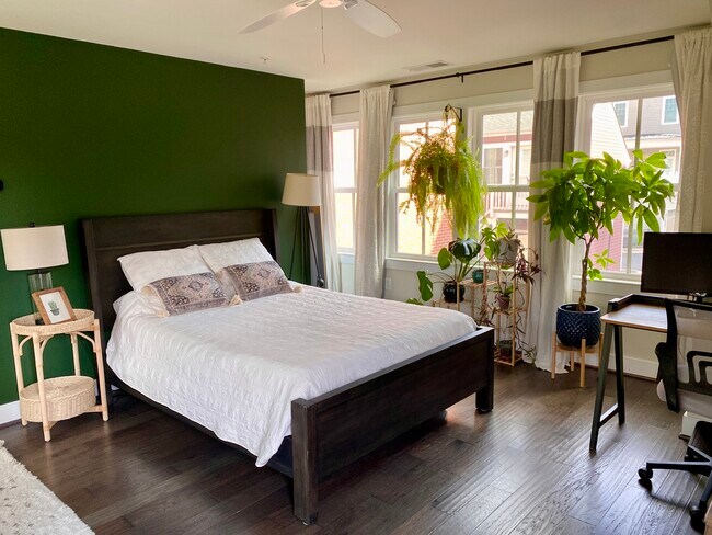 Beautiful, bright room with plentiful windows facing south and north. - 2115 Main Line Blvd