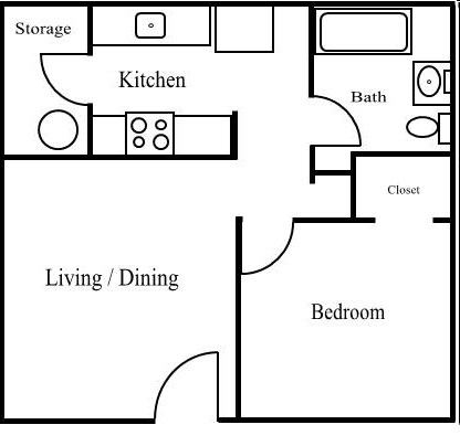 1HAB/1BA - The Village At University Square