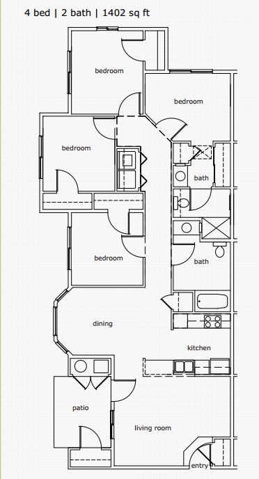 4HAB/2BA - Hillview Ridge Apartments I & II