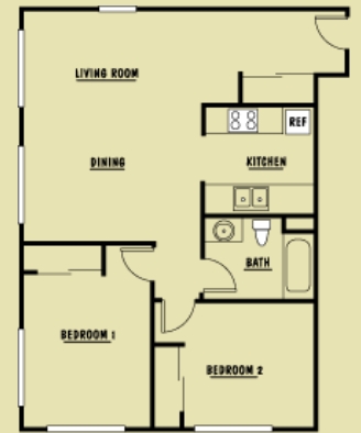 2HAB/1BA - Cascade Court Apartments