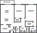 Two Bedroom/Two Bathroom