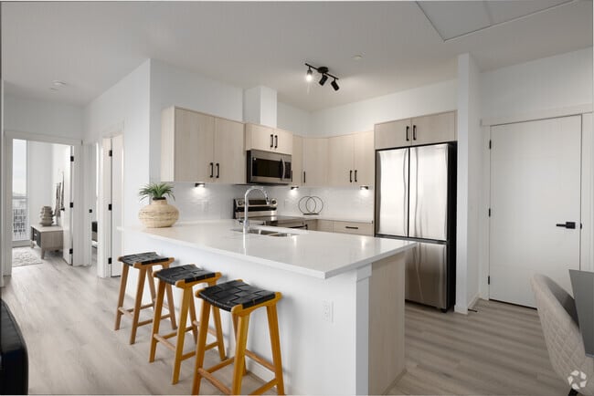 2BR, 2BA - 717SF - Kitchen - The HAT @ 9th