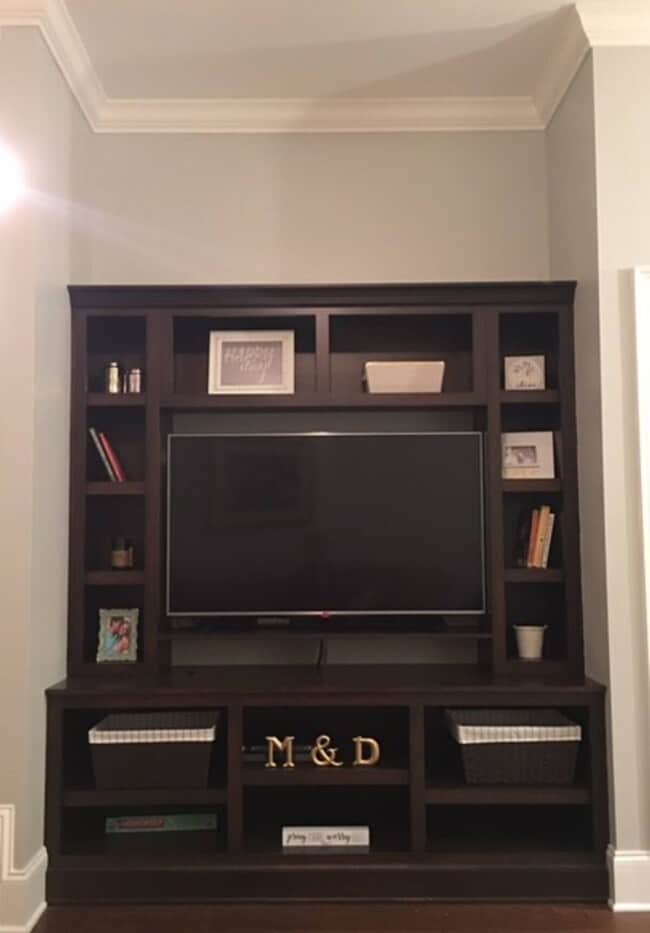 Living room media area - 450 Railroad Ave