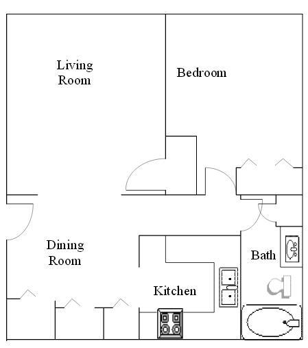 1BR/1BA - Stratford Place Apartments