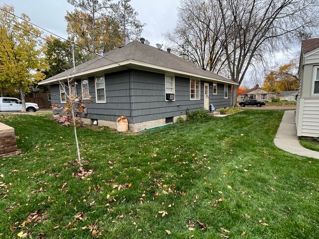 Rear view;Nice side/rear yard for BBQ/Relaxing - 5502 Oliver Ave S