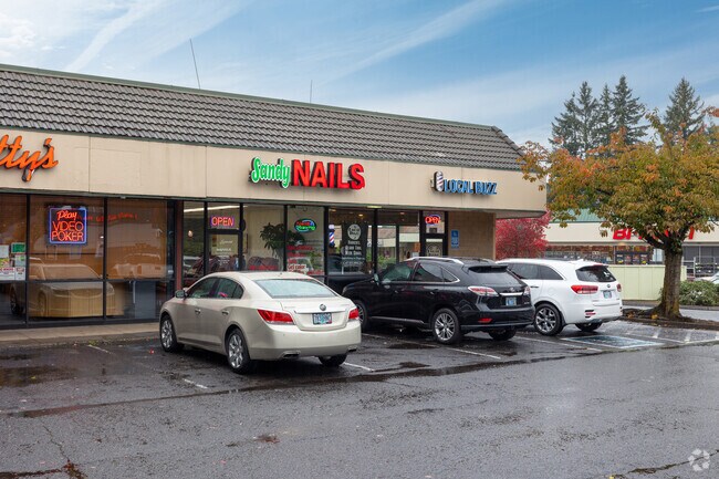 Several shopping centers have a variety of retail along highway 26 in Sandy.