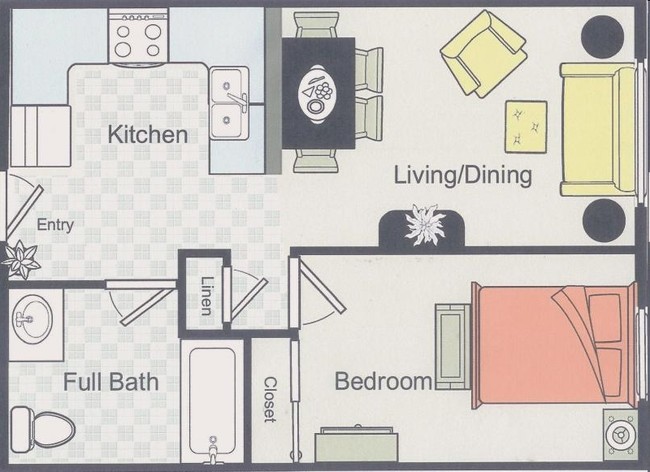 1HAB/1BA - South El Monte Senior Villas