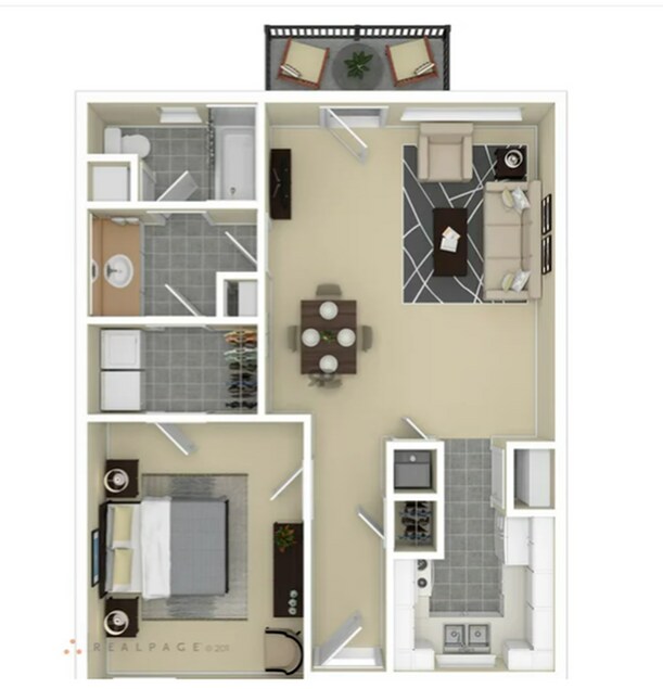 Plano de planta - Veridian Apartment Homes