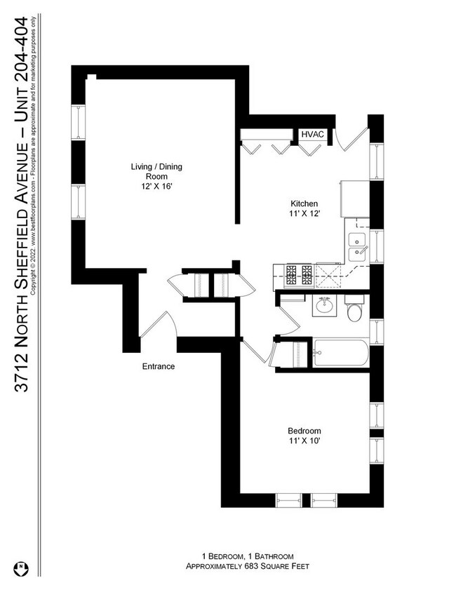 Foto del edificio - 3711 N Sheffield Ave