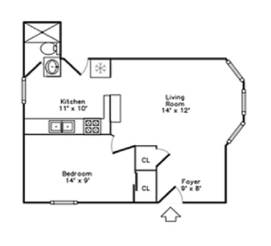 Floor plan - 1566 Dewey Ave