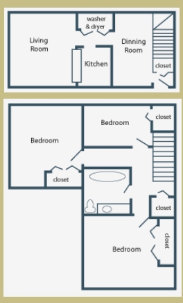 3HAB/1BA - Yak Estates Apartments