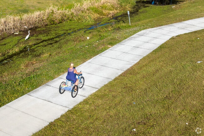 Trikes are a favorite way to get around in Jacaranda.