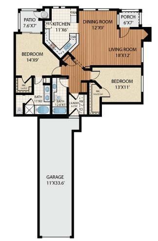 2HAB/2BA - Esplanade Apartments