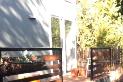 private deck & yard - 743 Vernon Ave