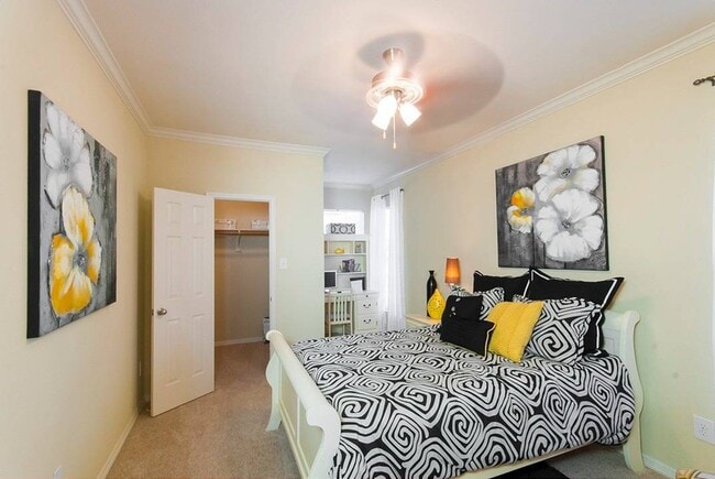 Bedroom with Walk-In Closet - The Meadows at North Richland Hills Apartments