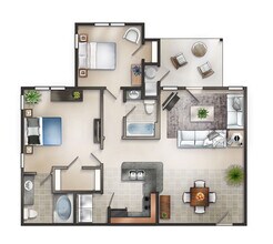 2 bedroom with patio (Brant) - Ballantyne Commons Simpsonville