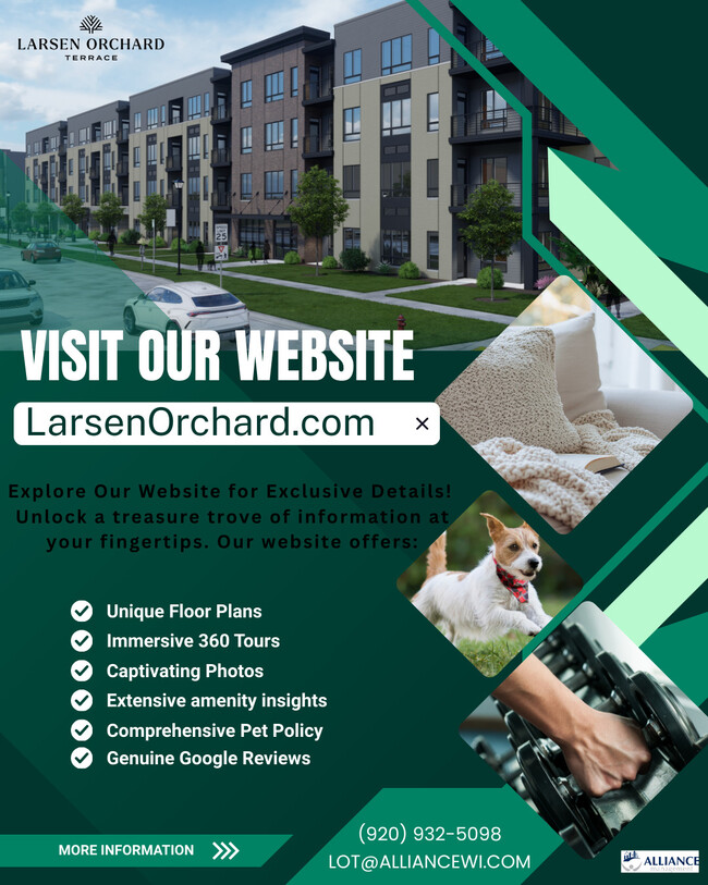 Visit our website - Larsen Orchard Terrace