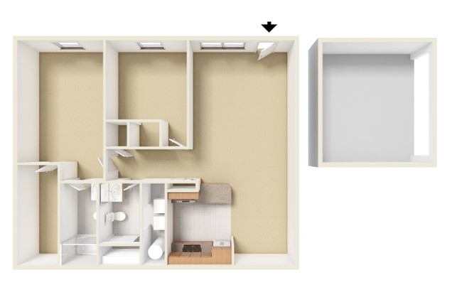 Arlington 3D sin amueblar - Freedom Crossing Apartments