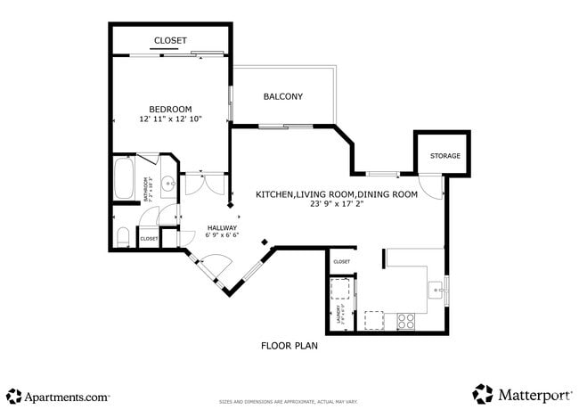 1BR, 1BA - 825SF - Vetra Chandler