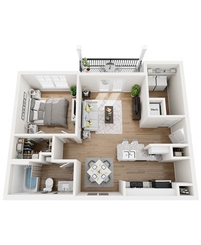 Plano de planta - Exchange at Blair Stone