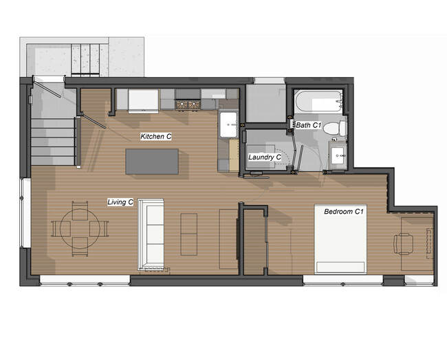 Spacious floor plan - 625 Malden Ave E