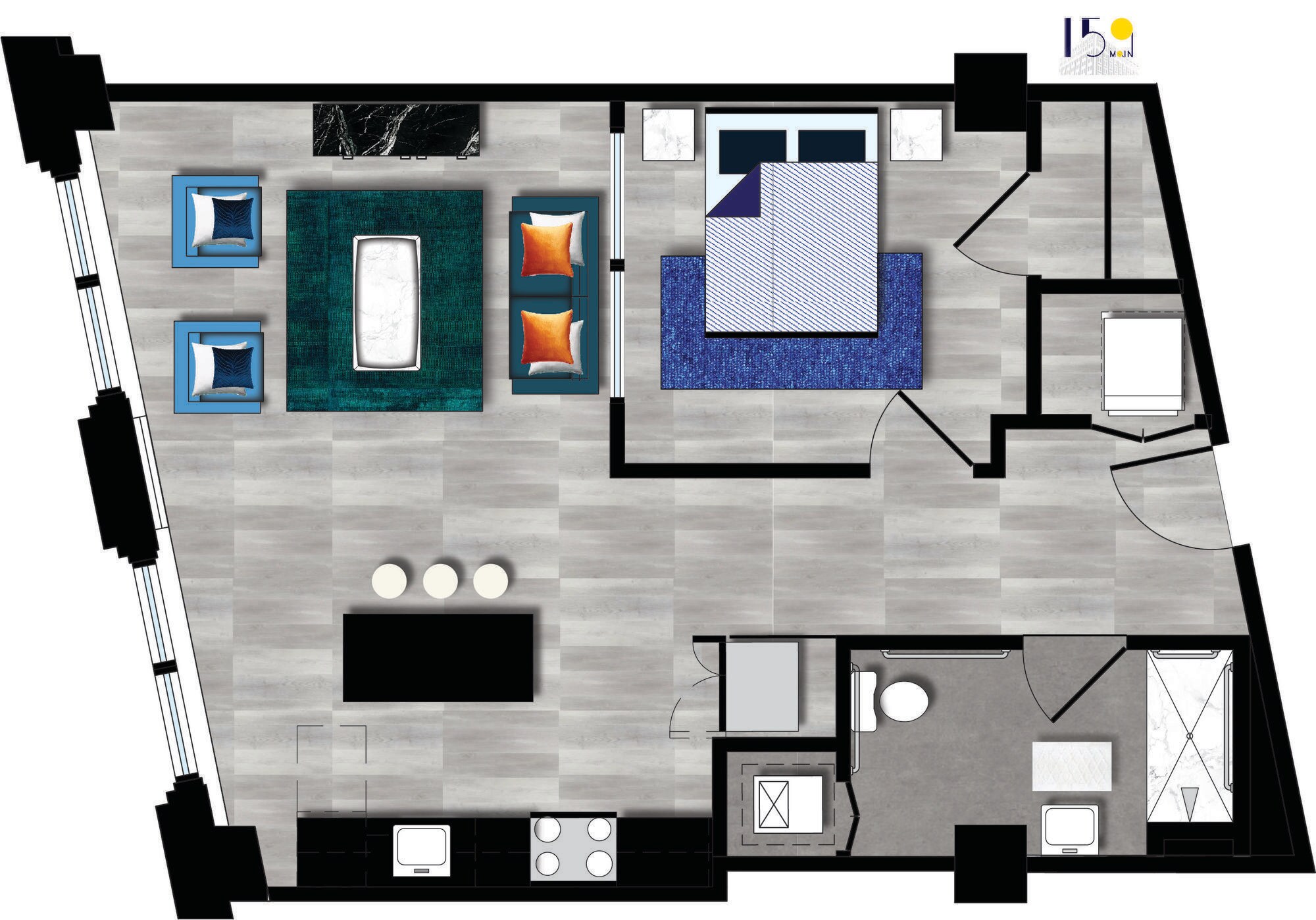 159 Main – One Bedroom