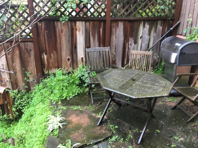 patio with garden - 1317 19th St
