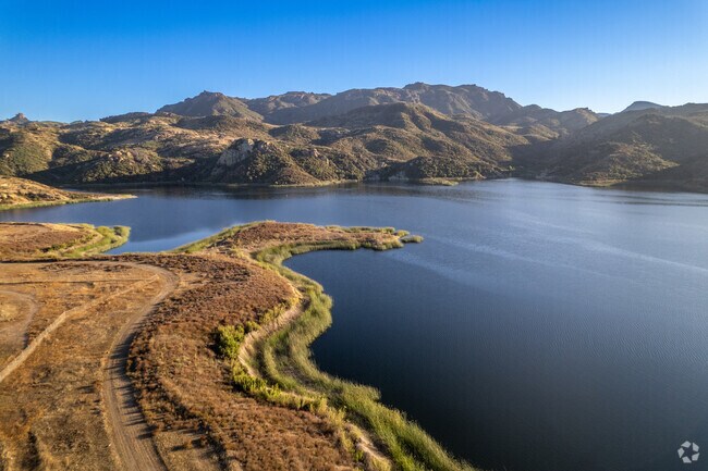 At Triunfo Creek Park in Westlake Village, locals can hike scenic trails that overlook the Las Virgenes Reservoir.