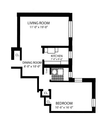 1HAB/1BA - The Plaza