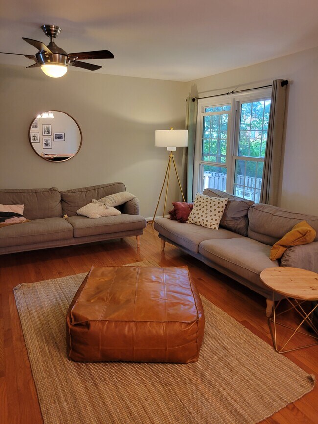 Living room with hardwood floors - 9624 Masterworks Dr