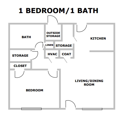 1HAB/1BA - Townsquare