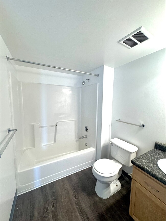 Studio Bathroom - Broadway Plaza Lofts