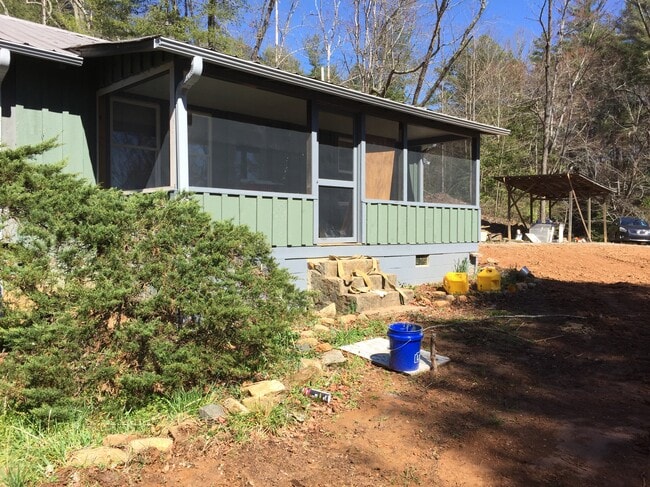 Screen porch entry - 3837 Old Hendersonville Highway